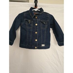 Seven7 Kids Denim Jacket Blue‎ Button Front Toddler Size 2T